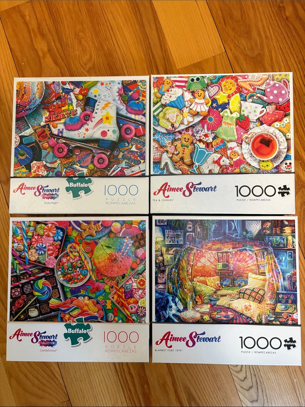 Aimee Stewart Puzzles Lot of 4 1000 Piece Buffalo Games